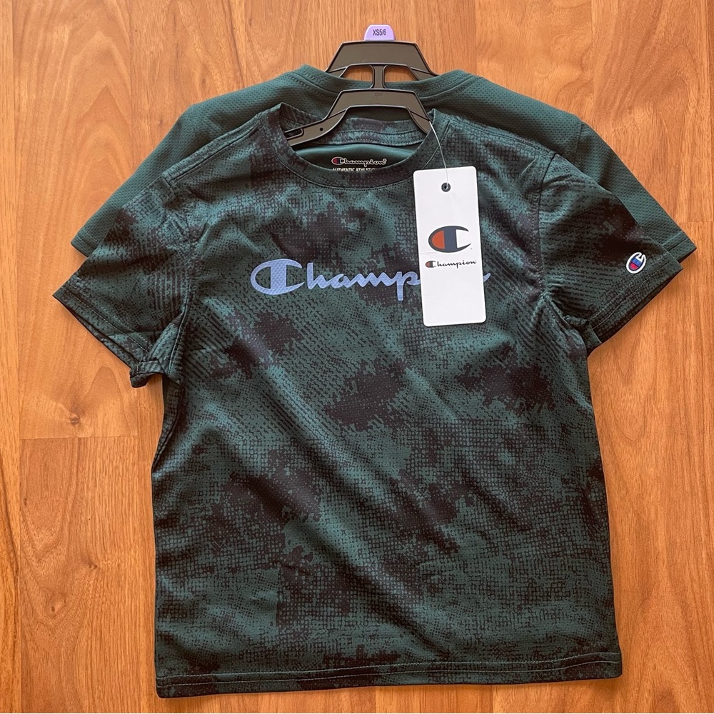 Champion boys shirts (2) xs 5-6